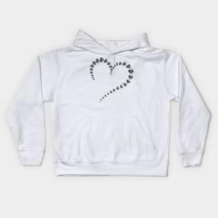 Heart of Zebra Hearts Kids Hoodie